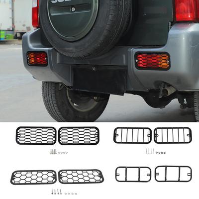 Fendinebbia posteriori per auto Copertura decorativa per fendinebbia in metallo Decorazione per Suzuki Jimny 2007-2017 Accessori, Nero