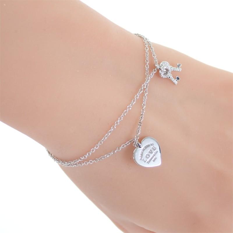 TIFFANY&Co.  Bracelet K18 White Gold Women