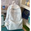 Schoolbag Junior high school student schoolbag female new cute large capacity embroidered student backpack simple versatile college backpack