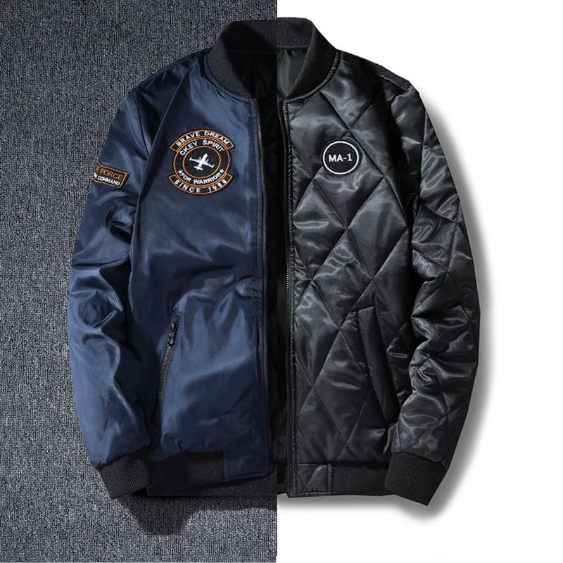 Giacca Locomotiva Uomo Primavera Autunno Giacca a Vento Cappotto da Pilota Militare Uomo Giubbotti Antivento Cargo Taglia Plus Giacca Casual