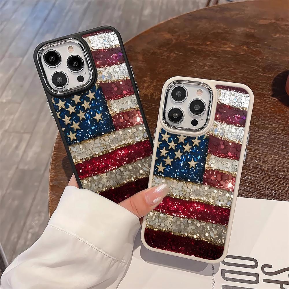 National Flag Pattern Phone Case For IPhone 15 14 13 12 11 Pro Max XR XS X 7 8 Plus Soft Square Silcone Cover Case Funda