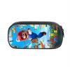 Mario Animation Peripheral Single Layer Children'S Pencil Bag Mario Polyester Student Stationery Pencil Case