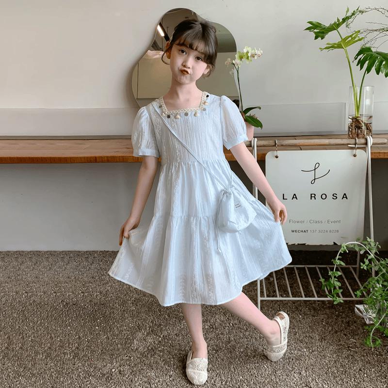 Girls' Summer Sleeveless Maxi Dress