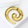 Stylish Stainless Steel Thread Brooches for Women Abstract Geometric Pins Event Party New Gifts Decoration Clothes Accessories