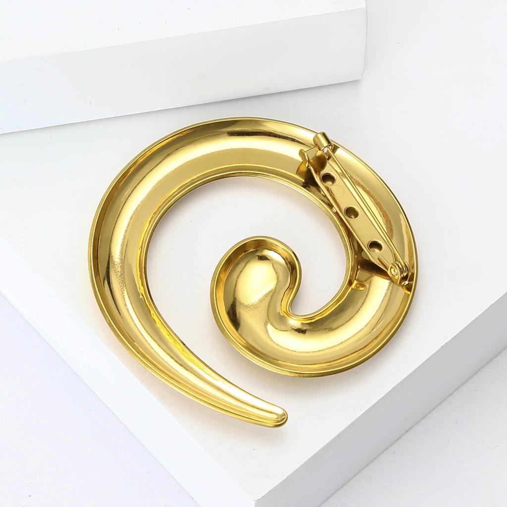Stylish Stainless Steel Thread Brooches for Women Abstract Geometric Pins Event Party New Gifts Decoration Clothes Accessories