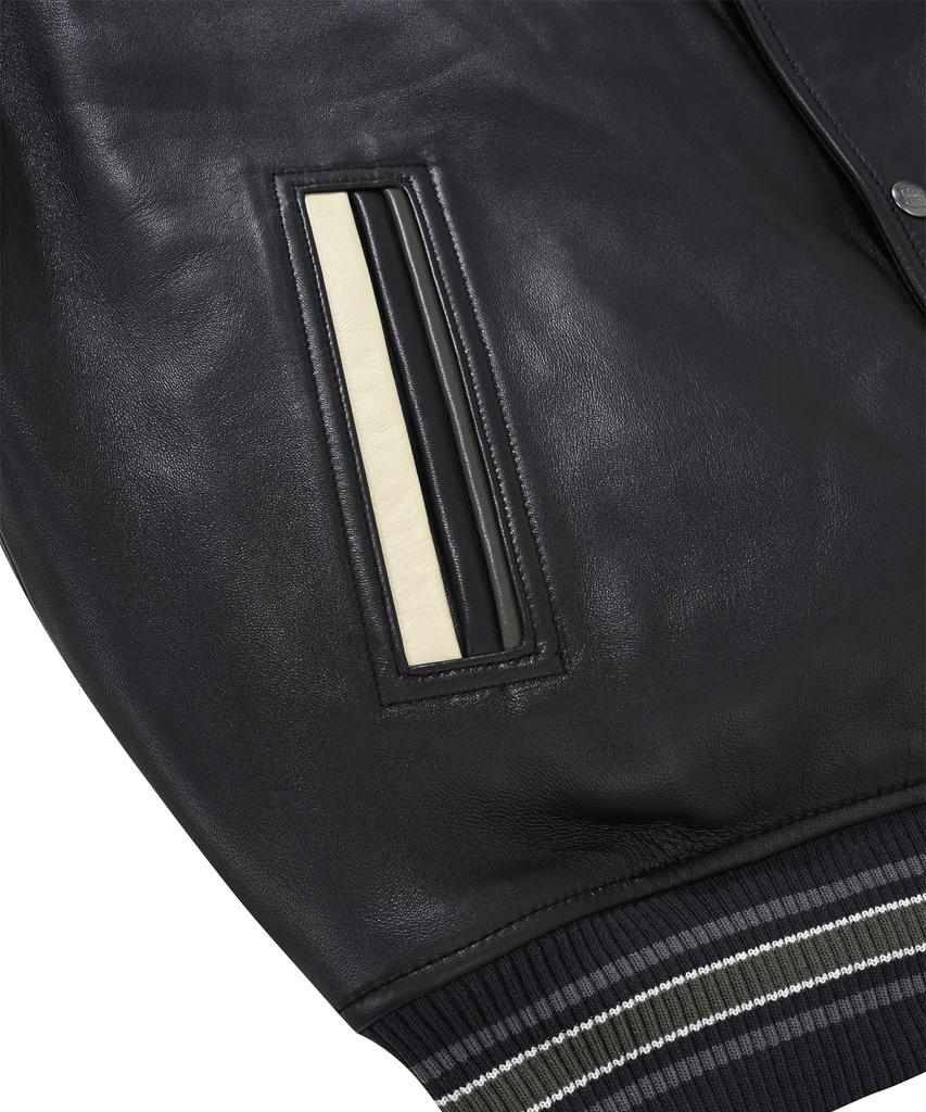 Avirex Leather Stadium Jacket / 7833950013 Black