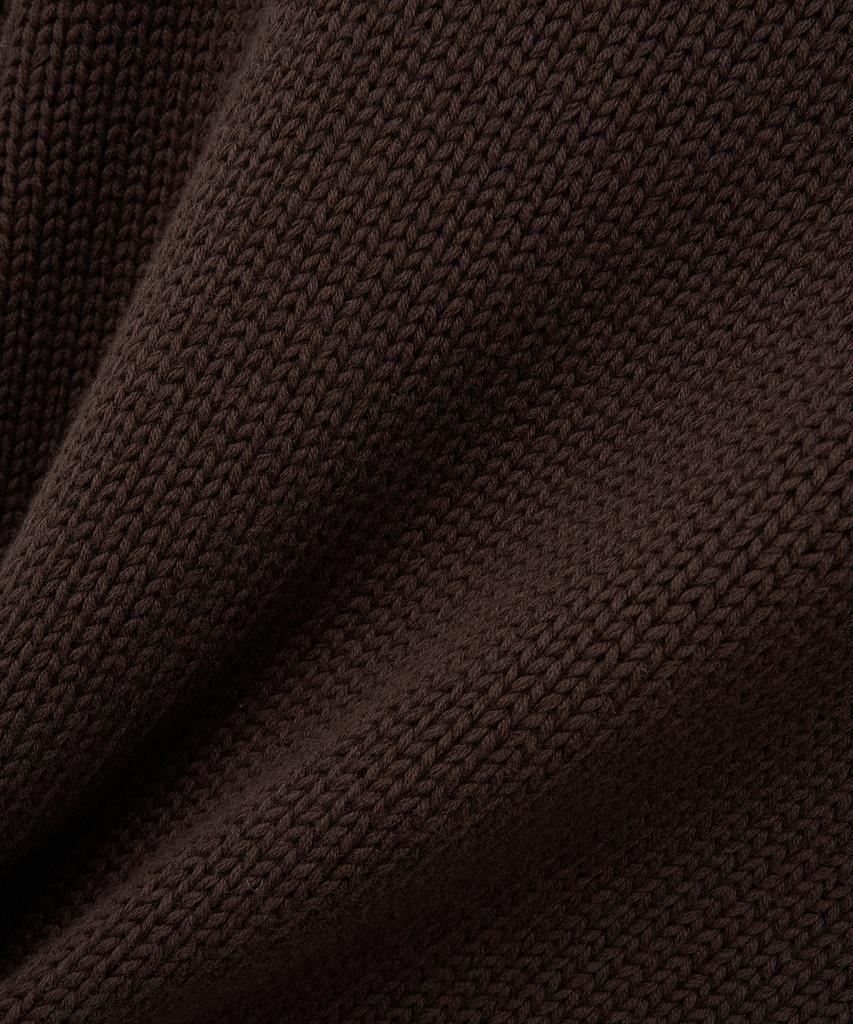 NOIRER FOR WOMAN Heavy Cotton Crop Knit (Brown)