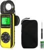 BTMETER Digital Lux Meter with Temperature Measurement of Illuminance from To Rotating Data LCD and Brightness for Plant and Indoor Includes a