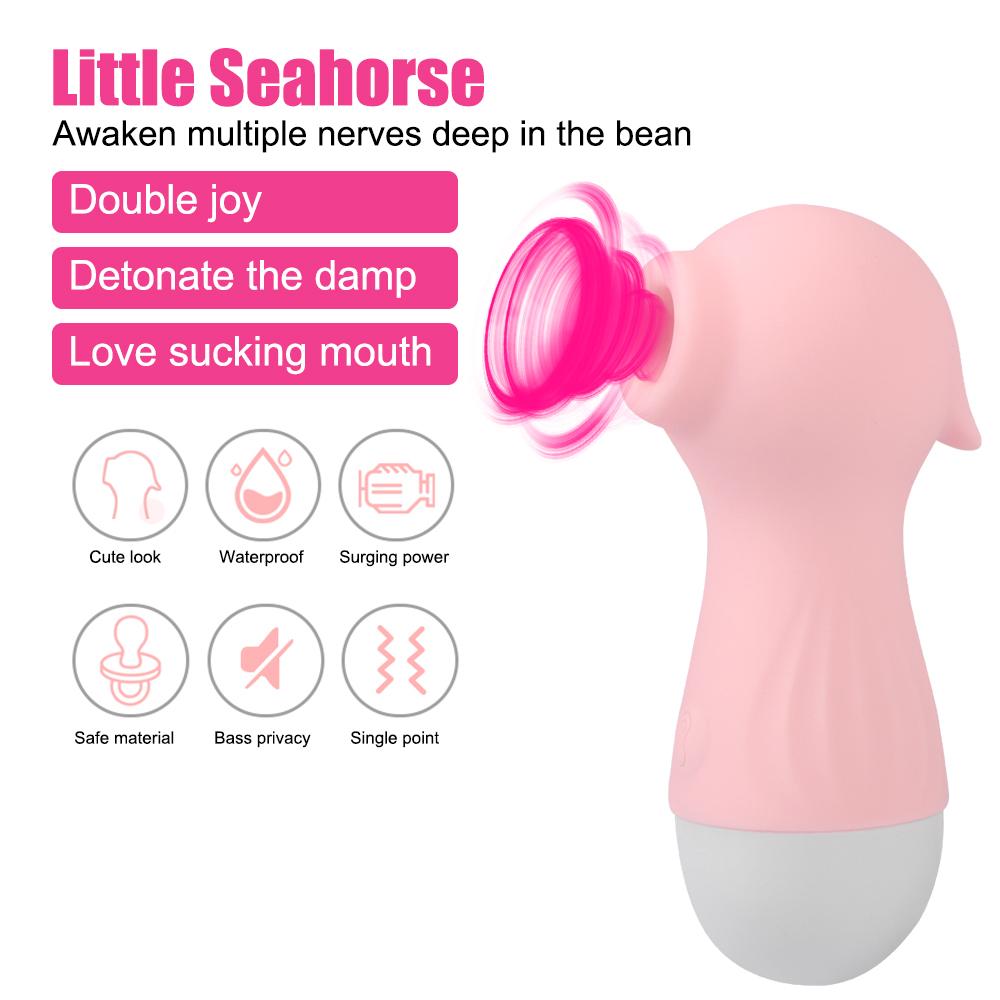 Little Seahorse Sucking Vibrator Sex Toys For Women Nipple Clit Sucker G-Spot Clitoris Stimulator Blowjob