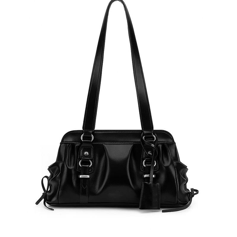 

Genuine leather women s bags niche design shoulder bags women s spring and summer new large-capacity underarm bags first-layer cowhide women s bags 38*22*10cm