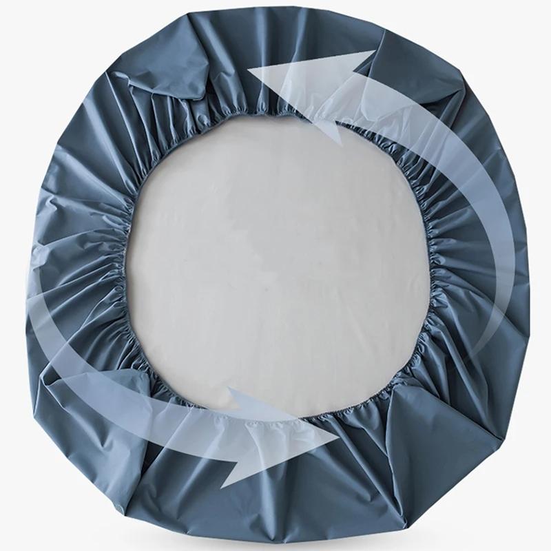 WOSTAR Waterproof Mattress Protector Cover Single Double Bed Twin Full Queen King Size Elastic Fitted Sheet Style Protection Pad