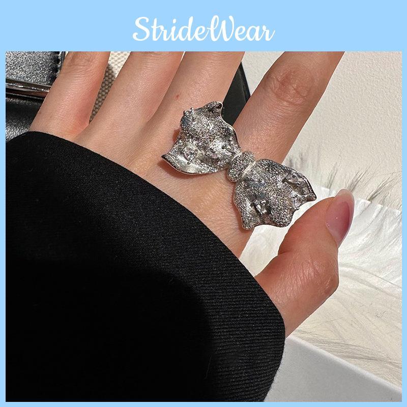 Chic Adjustable Copper Bowknot Ring For Women Perfect For Everyday Fashion Style