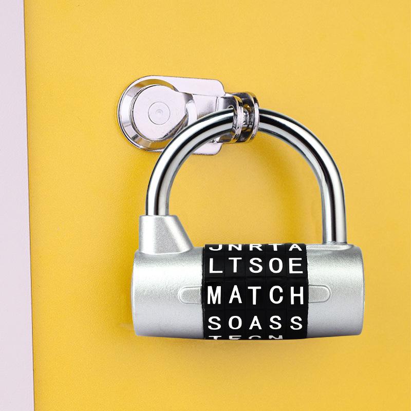 Heavy-Duty 5-Dial Gym Locker and Toolbox Combo Lock with Anti-Theft Window