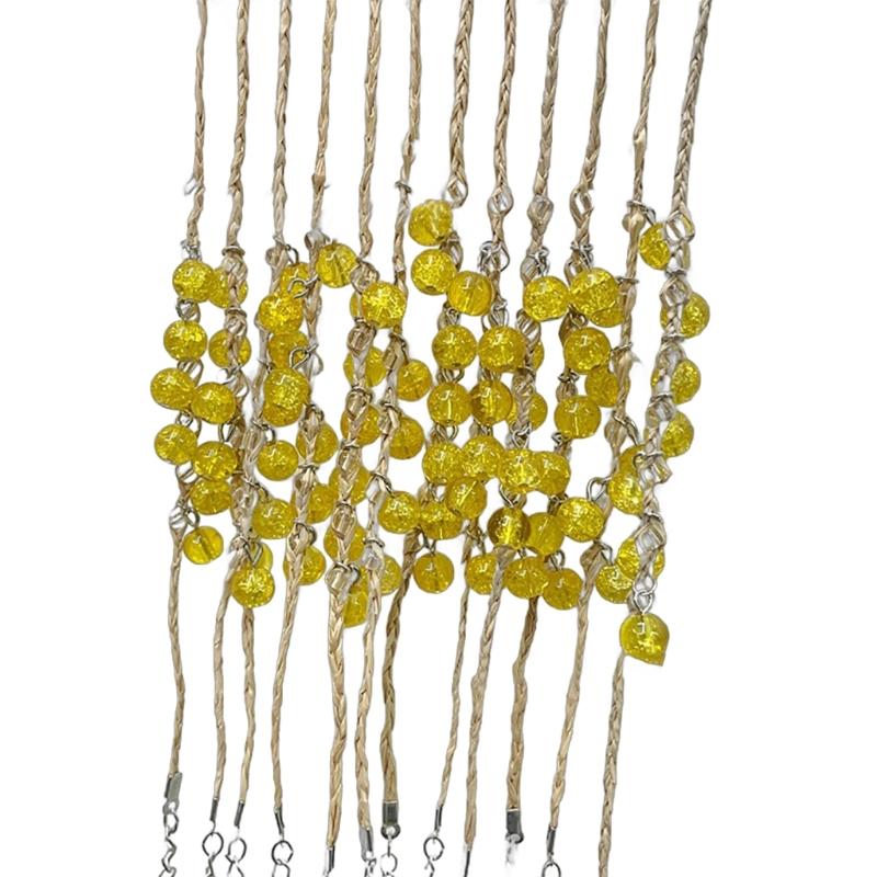 

Браслет из искусственного хрустального травы для пары, Желающие ручные цепочки, Плетеные вручную браслеты, Браслеты, Украшения для йоги, Удача