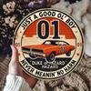 Dukes of Hazzard Vintage Metal Tin Sign Retro Wall Art Random Hole Metal Foil Engraving Cafe Bar Man Cave Gift