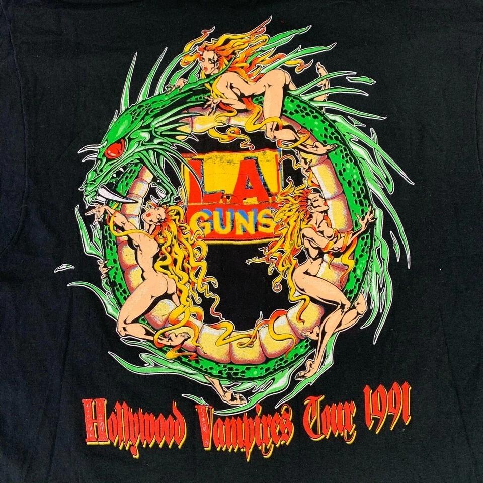 

Hollywood Vam Tour 1991 LA Guns Shirt Classic Black Unisex Size S-5XL UU106 L