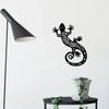 Metal Gecko Wall Decoration, 1pc Metal Wall Art Lizard 3D Wall Silhouette Metal Wall Decor, Bedroom Living Room Decor