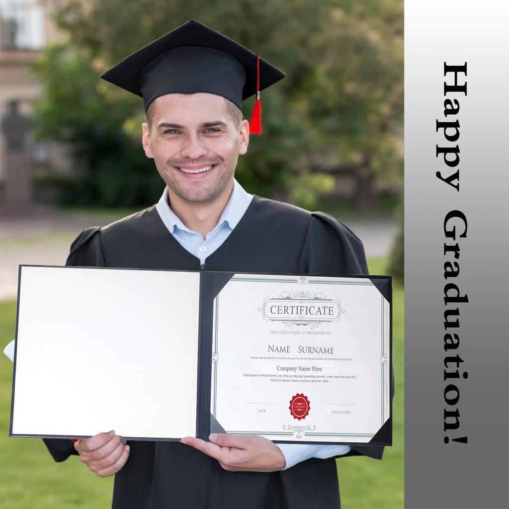 Diploma Cover Graduation Certificate Cover Diploma Holder Smooth 8.5x11