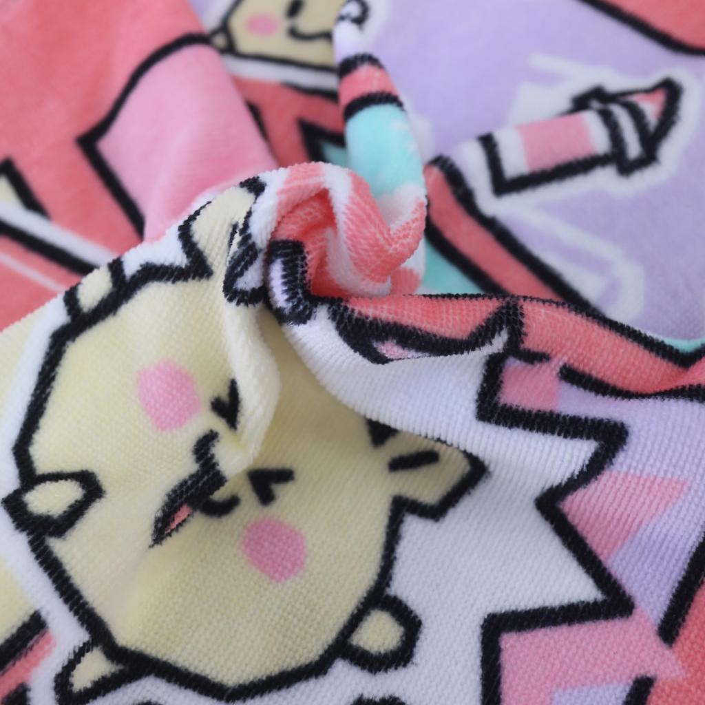 Marushin TRUZ Hand Character Antibacterial and Odor 5445007500 Comic_RURU Towel, Handkerchief, 100% Cotton, Resistant,