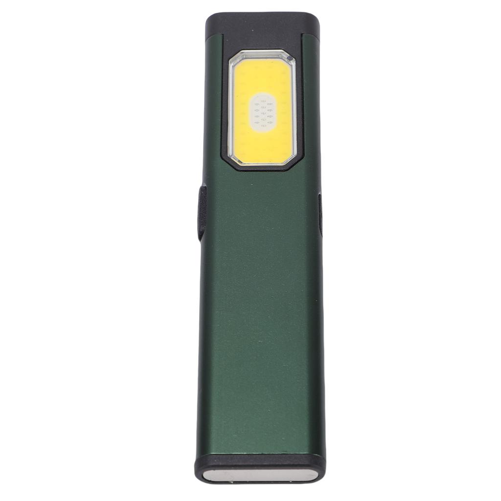 Magnetic EDC Flashlight Waterproofing 5 Gears Lighting Adjustable Portable Flat Pocket Flashlight for Camping Black