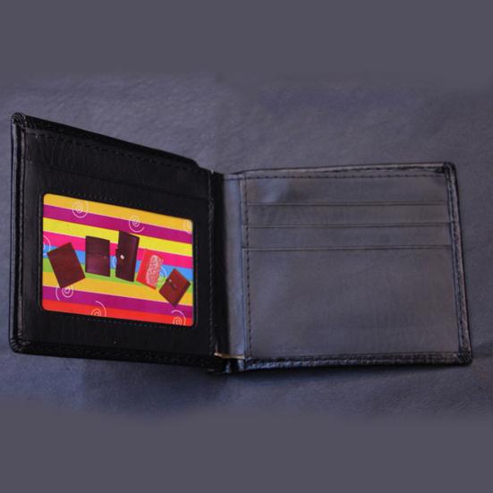 Portofel de afaceri din piele artificială pentru bărbați Suport carduri Buzunar ambreiaj Poșetă subțire Cadou