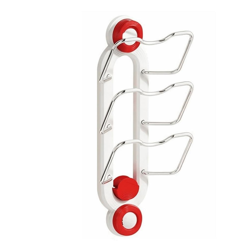 Punch Free Suction Cup Pot Lid Rack Space Saving Cutting Board Holder  Kitchen