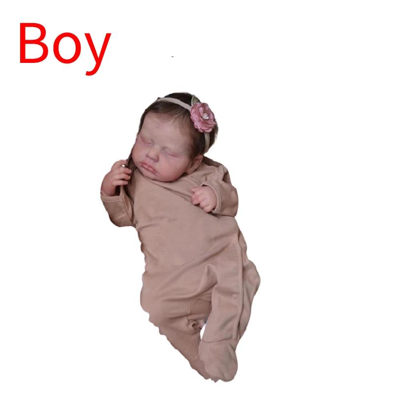 

Npk 19inch Reborn Doll Loulou Lifelike Baby Doll With Visible Veins Boy