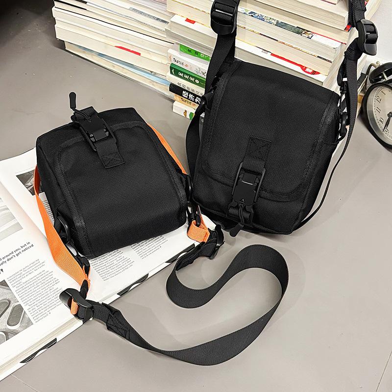 Hong Kong style cool locomotive ins neutral men's satchel new mobile phone shoulder messenger bag