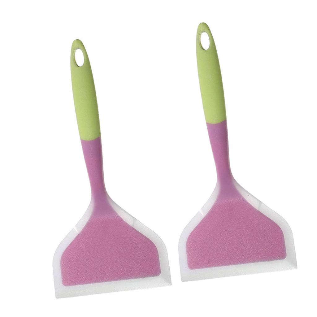 High Temperature Silicone Cooking Spatula Soft On Pans Frying Spatula Ideal for Non Stick Cookware and Outdoor BBQ