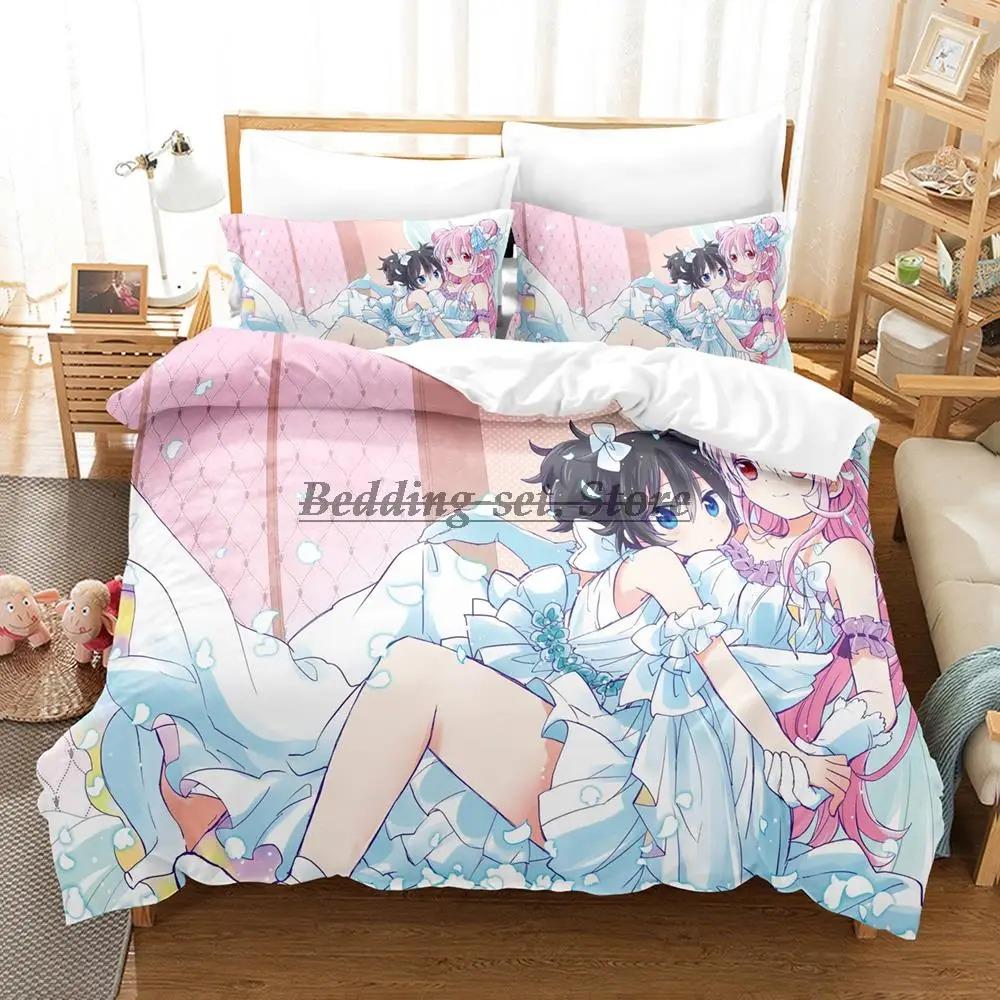 Happy Sugar Life Povlečení Jednolůžko Twin Plné Královské Královské Velikosti Postelová Sada Pro Dospělé Dětský Pokoj Sada Povlaků na Peřinu Anime Prostěradlo