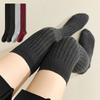 1 Pair Thigh Socks Playful One Size Warmth Knit Socks Minimalist Style High Stretch Versatile Multiple Colors
