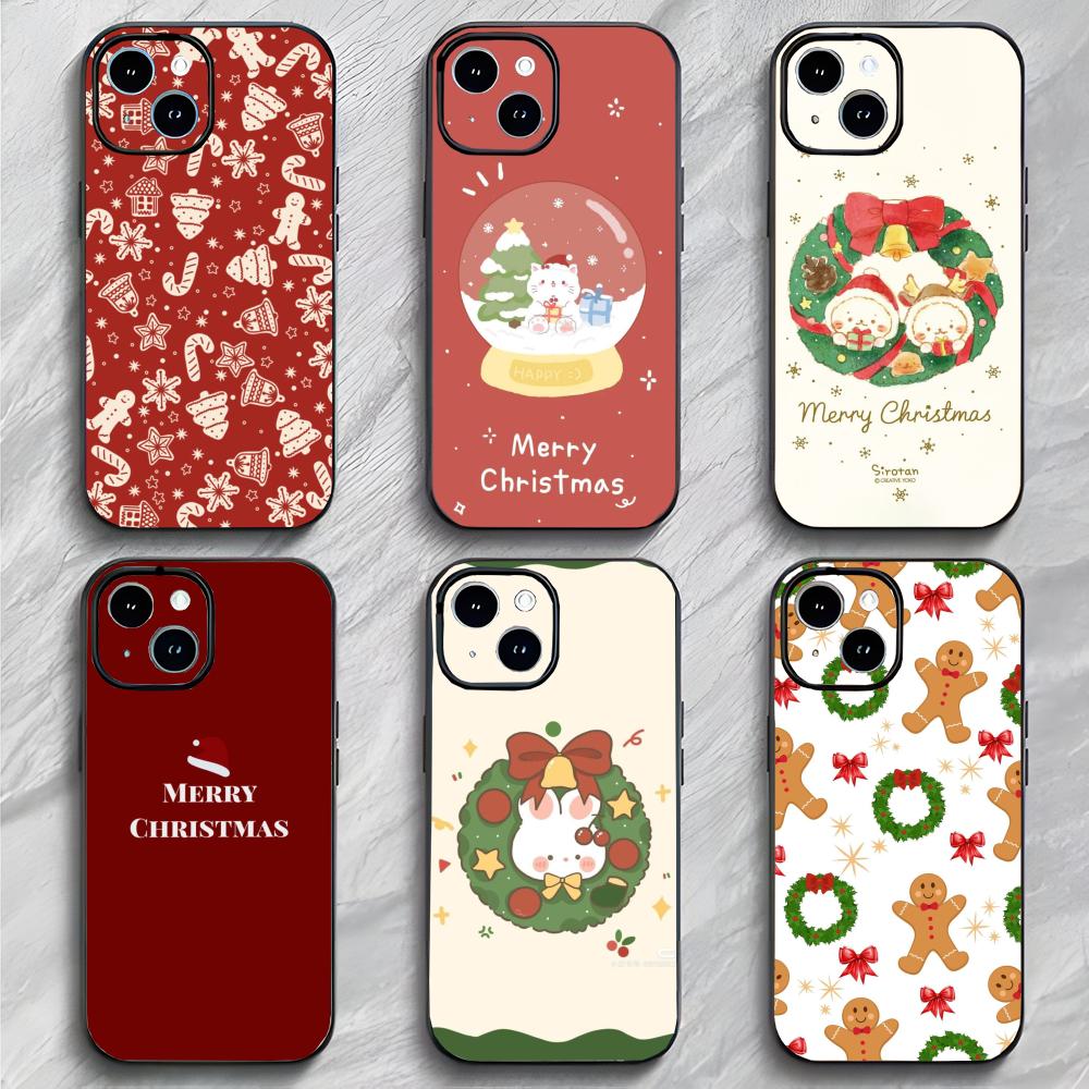 Christmas Festive Holiday Art Phone Case Phone Case Soft Packaging Lightweight For iPhone17 16 15 14 13ProMax