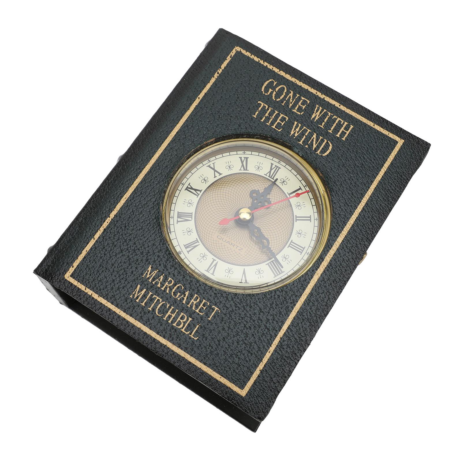 

Декоративная книжная коробка Многофункциональная винтажная коробка для хранения в виде книги с часами для офиса 2806B-05