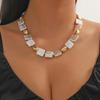 Multi-Layer Irregular Baroque Pearl Necklace - Vintage European & American Style