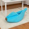 Cute Banana Cat Bed Plush Cozy Pet Cave Bed Semi-Enclosed Cat Hide Bed Fun Calming Bed for Puppies Cats Small Medium Sized Dogs