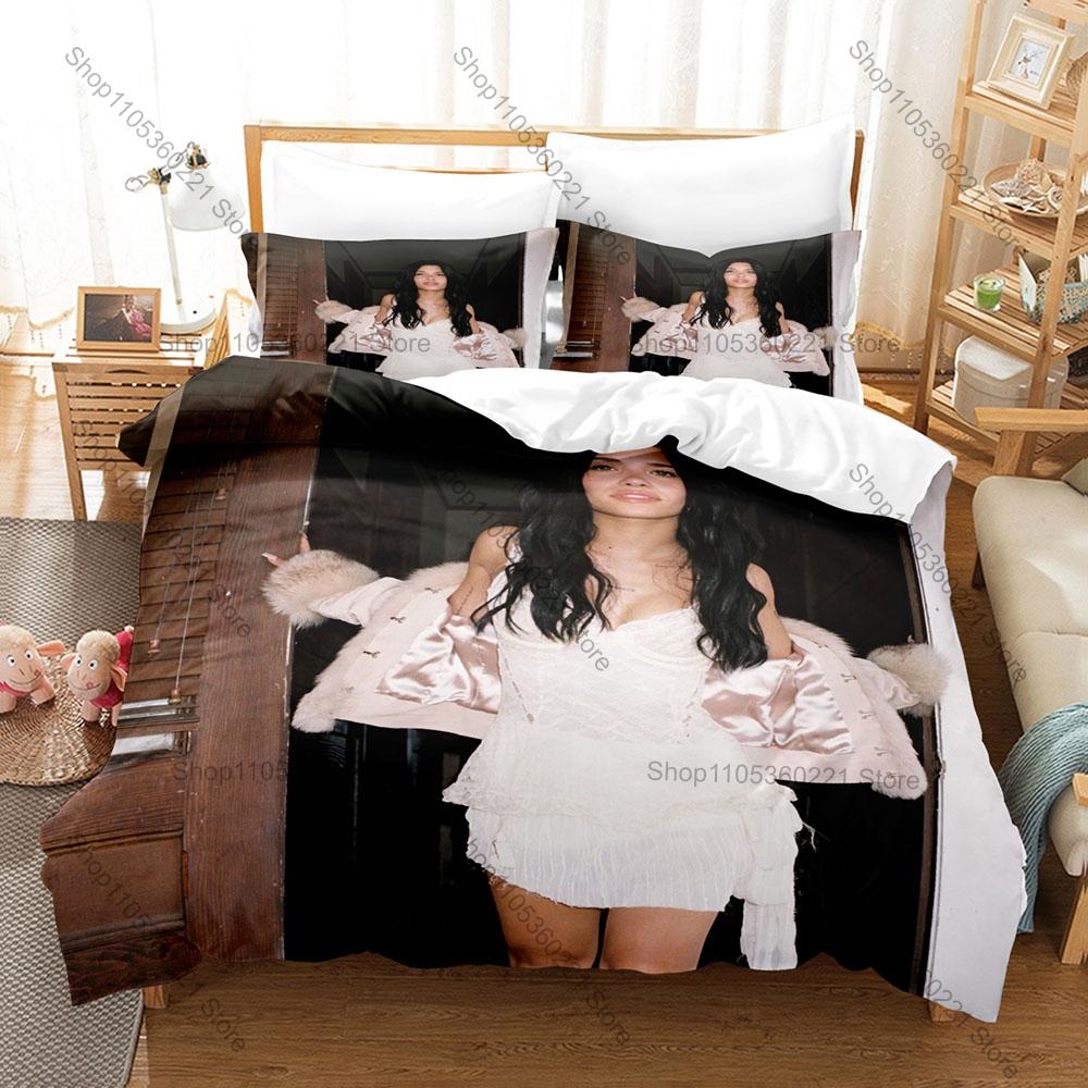 Nessa Barrett I Wanna Die Themed Duvet Cover + 2 Pillowcases, Dark Pop Song Graphic Bedding Set Home Dorm Decor for Music Lovers