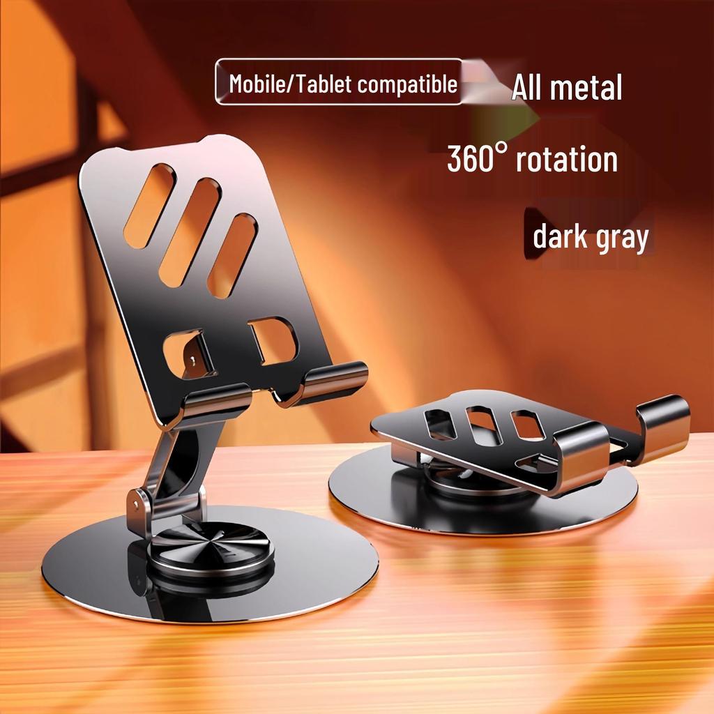 2024 Rotatable Foldable Mobile & Tablet Stand – Adjustable Desktop Holder for Phones and iPads.