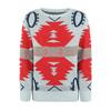 QICED Contrast Color Women's Knitwear Autumn Winter Christmas Long Sleeve Sweater Women
