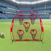 1828.8x1828.8mm Football Trainer Throwing Net, Training Throwing Target Practice Net with 5 Target Pockets, Knotless Net Includes Straps and Portable