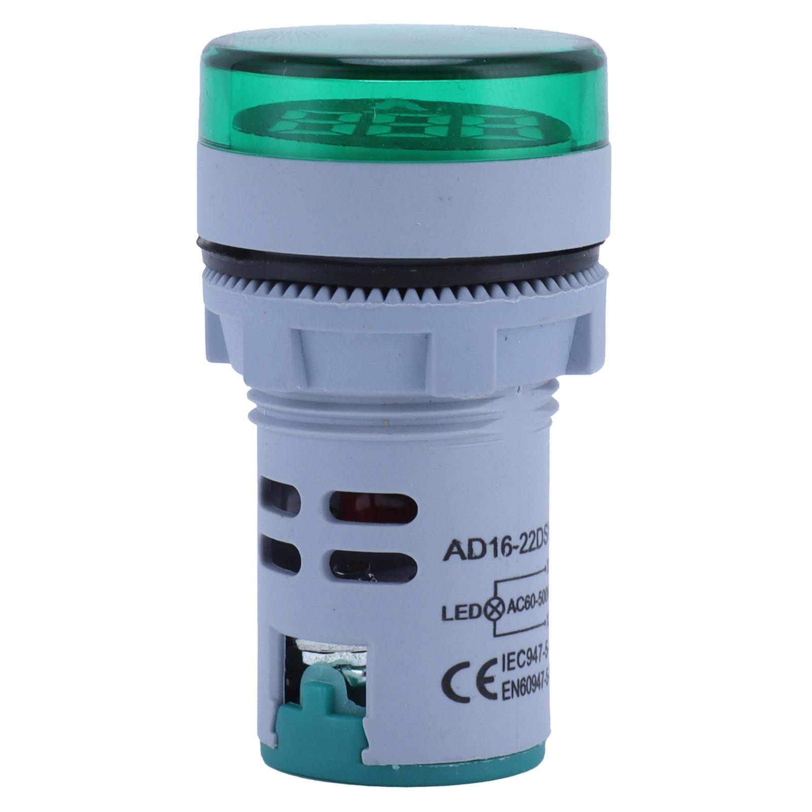 

AD1622FSV Round Shape Digital Voltage Signal Indicator Voltage Meter Indicator 60~500V ACGreen