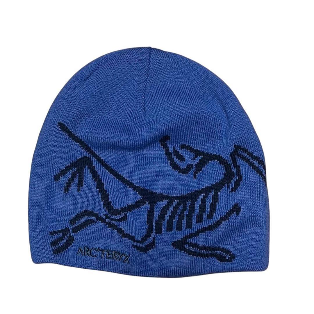 Used ARC TERYX Beanie Knit Hat Cap Blue
