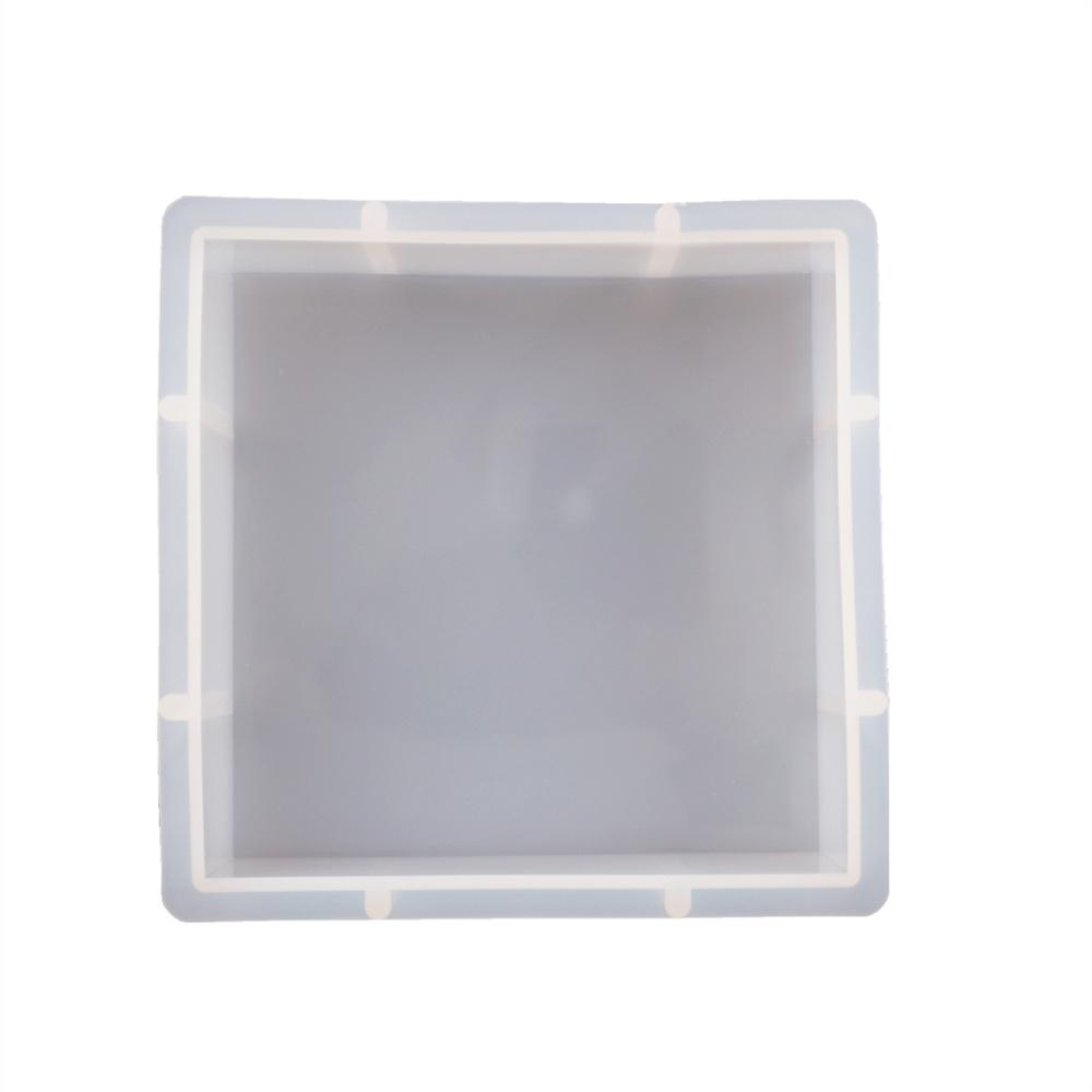 Duża Silikonowa Forma do Żywicy Epoksydowej Kryształowej Lustro w Kształcie Serca Prostokątne Lustro Materiał Przezroczysty/Półprzezroczysty Na Prezent