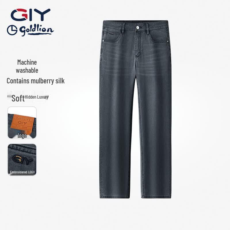 Goldlion Men s Straight-Leg Breathable Jeans 38