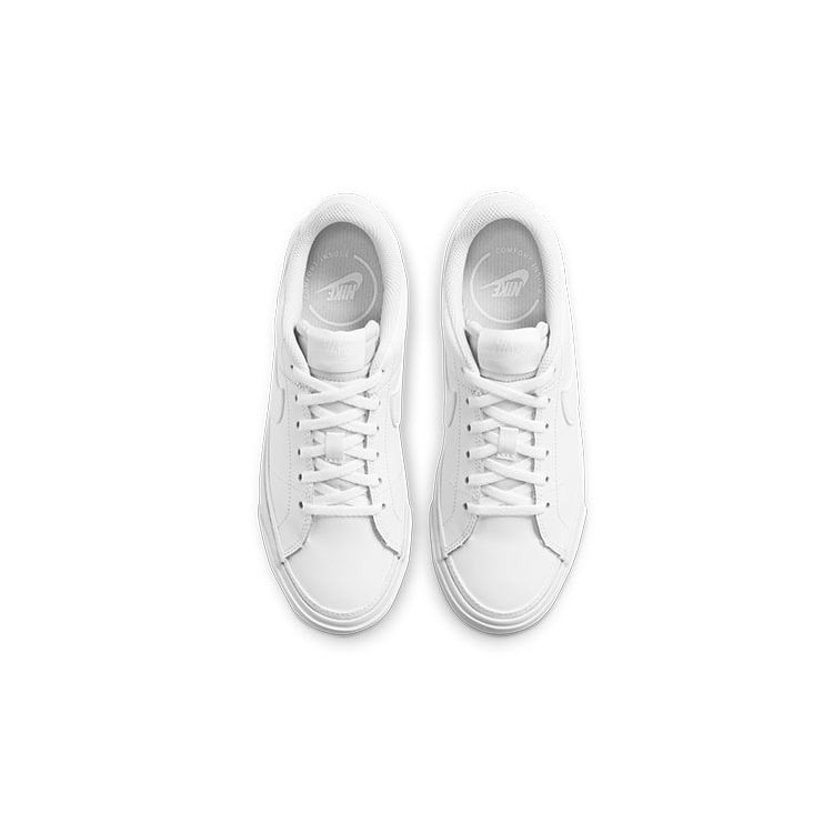 Nike Court Legacy GS Triple White Kids Sneakers DA5380-104
