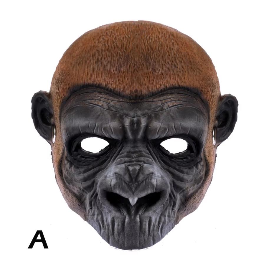 Novelty Lubber Latex Animal Head Mask Monkey Chimp Dog Head Mask Halloween Party Costume Masquerade Dressing Up Cosplay