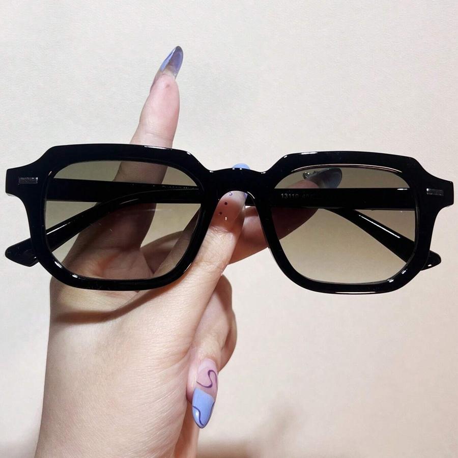 Vintage Square Sunglasses Woman Fashion Retro Sun Glasses Female Blue Mirror Eyewear Brand Designer Gradient