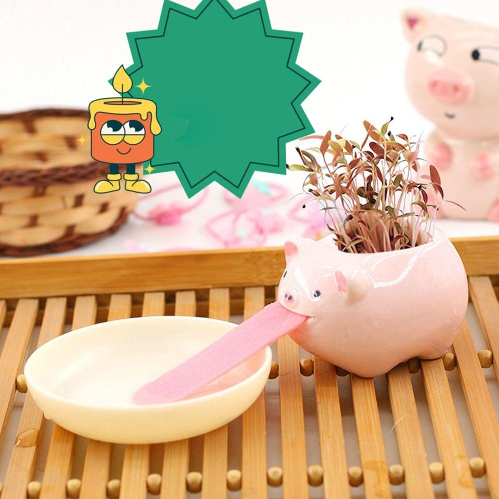 

Ceramic Ceramic Flower Pot Pig/Frog/Cat/Bear/ Panda Plant Planter Indoor pig