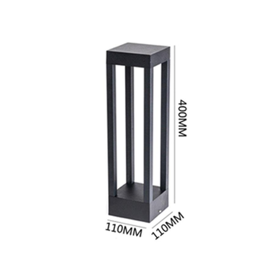 10W Wodoodporna Lampa LED Ogrodowa Ścieżkowa Trawnikowa Nowoczesna Aluminiowa Lampa Słupkowa Zewnętrzna Dziedziniec Willa Krajobraz Trawnik Słupki Świetlne