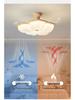 Retro French Creamy Ceiling Fan Light for Living Room, Dining Room, and Children's Bedroom