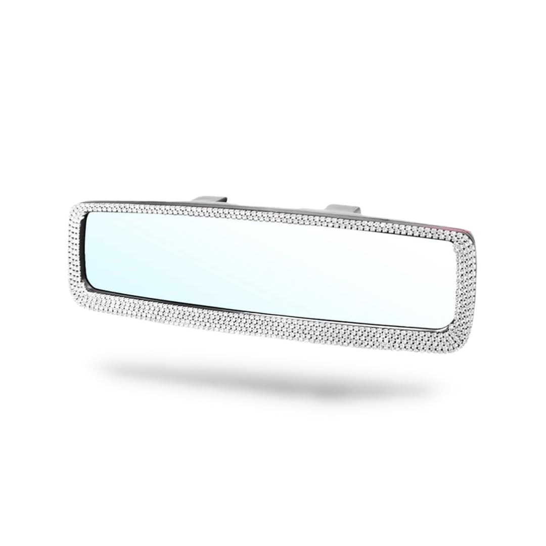 

Regipro b Dress Up Mirror Car Crystal Decoration Easy Install Silver серебряный